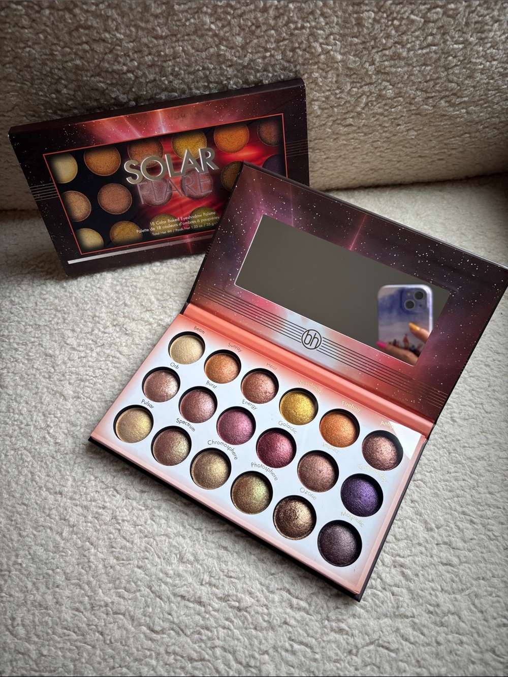 BH Cosmetics Solar Flare Shimmer Eyeshadow Palette, NWT